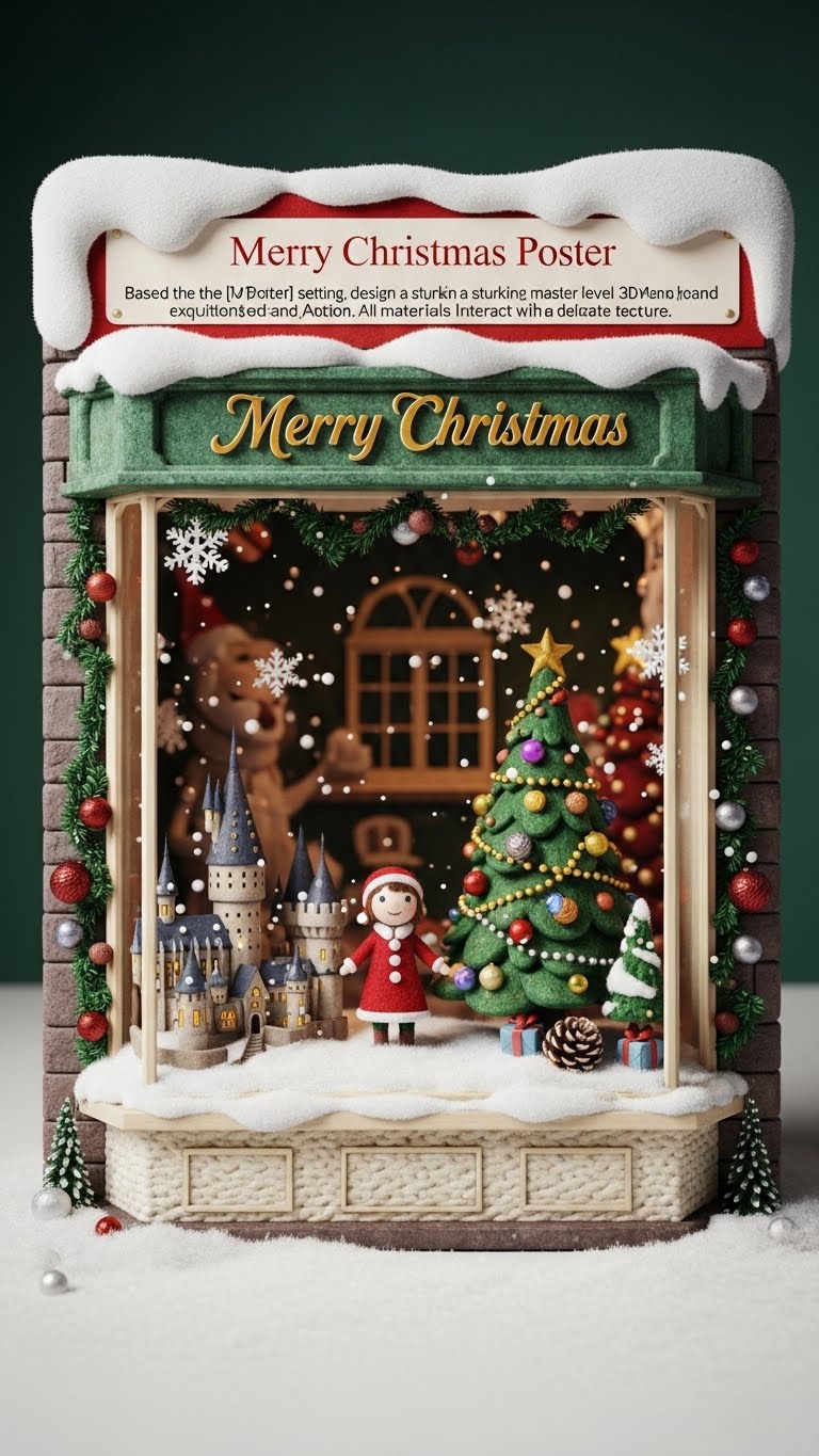 Harry Potter Weihnachtskarte