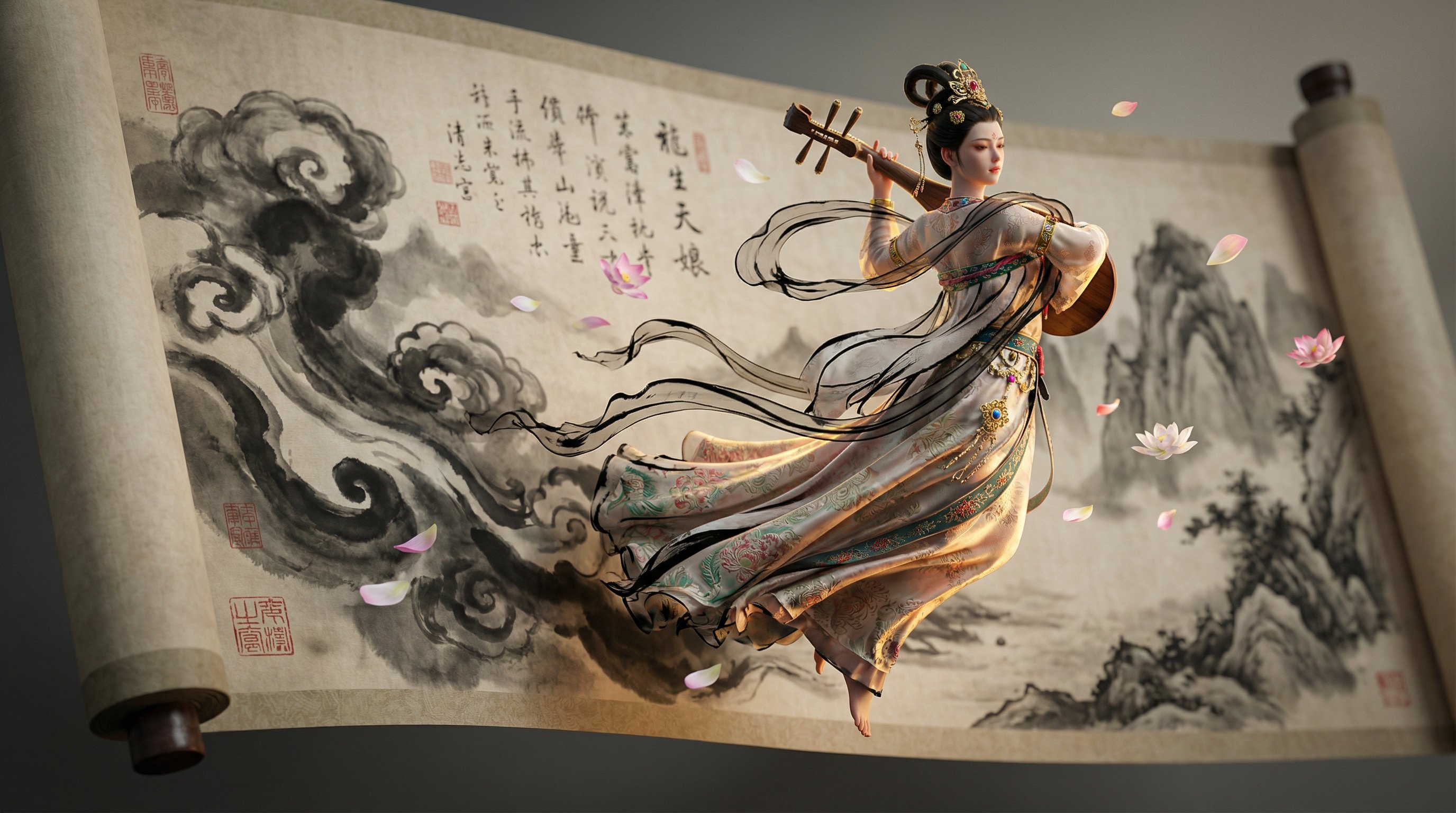 Tuscherolle zur 3D-Realität