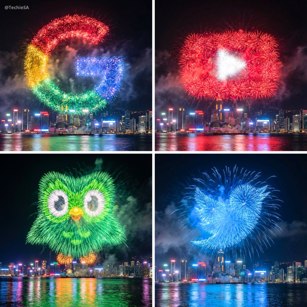 Feuerwerk in Logoform