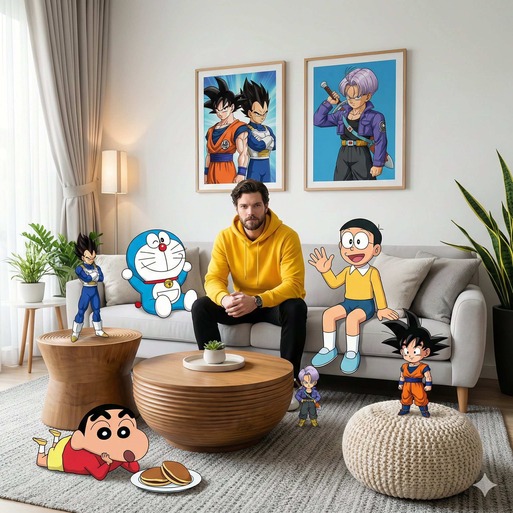 Anime-Real Living Room