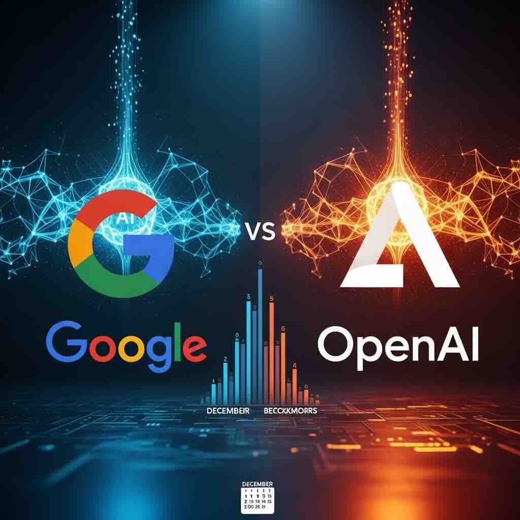 巨大テック企業が激突: Googleが高度なAI研究エージェントを発表、OpenAIは同日対決でGPT-5.2で反撃